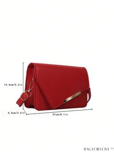 BagForLove - Square Bag Flap Magnet: Stylish Metal Decor for Fashion Enthusiasts Product Description Color Red Type Square Bag Bag Size Small Strap Type Adjustable Style Elegant Pattern Type Plain Closure Type Flap Coating 100% Polyurethane Composition 100% Polyurethane Material PU Leather Size Chart INCH CM Strap Length Bag Length Bag Width Bag Height 47.2 inch 8.3 inch 2.6 inch 5.3 inch Strap Length Bag Length Bag Width Bag Height 120 cm 21 cm 6.5 cm 13.5 cm Details Pictures Similar Products h Solid Color Party Shoulder Bag, Chic Envelope Bag For Gifts, Chic Envelope Bag For Gift, Rectangular Flap Bag With Adjustable Strap For Party, Chic Red Satchel For Party, Chic Envelope Mobile Phone Bag, Chic Party Flap Bag With Adjustable Strap, Square Red Clutch, Chic Envelope Flap Bag