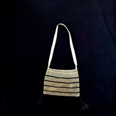 "Hand knotted from natural fibers Hmong people traditional shoulder bag. Approximate dimensions ; H 29\" x W 14\"" Last Minute Gifts, Natural Fibers, Purses And Handbags, Hand Knotted, Shoulder Bags, Bathing Beauties, Accessory Gift, Angeles, Electronic Accessories