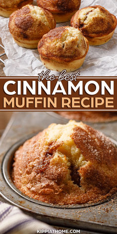 cinnamon muffins Cinnamon Muffins Easy, Quick Muffins, Muffin Recipes Cinnamon, Cinnamon Sugar Muffins, Simple Muffin Recipe, After School Snack, Sweet Muffin, Homemade Muffins