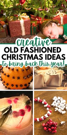 christmas crafts for kids to make and decorate with the help of an old fashioned christmas tree