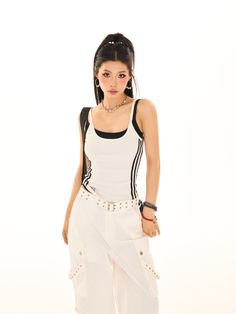 Age: 18-24 years oldSize: S M L XLStyle: StreetPopular elements: embroidery/embroideryColor classification: white and black There are non-removable chest padsCombination form: single pieceCatalog number: D04250E32Year Season: Summer 2023Length: RegularClothing fit: slim fitStyle: SlingMaterial composition: cotton Spaghetti Strap Top, 24 Years Old, Strap Top, Strap Tops, Single Piece, Season Summer, Double Layer, Workout Clothes, Fitness Fashion