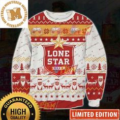 Lone Star Beer The National Beer Of Texas Ugly Christmas Sweater (Copy) Lone Star Beer, Star 3d, Christmas Ugly Sweater, Ugly Christmas Sweaters, Sweater Collection, Holiday Humor, Classic Holiday, Holiday Sweater, Holiday Christmas Gifts