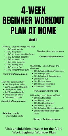 Beginner Workout Plan, workout routine at home