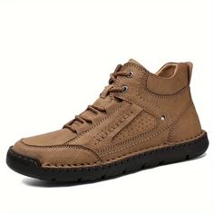 Premium Mens Slip-On Formal Shoes: Durable, Non-Slip Smart Casual Footwear Ideal for Business Attire – Russoo Casual Round Toe Comfortable Boots, Casual Comfortable Boots With Round Toe, Casual Brown Slip-on Boots, Business Attire, Formal Shoes, Smart Casual, Dress Shoes Men, Dress Shoes, Shoes Mens