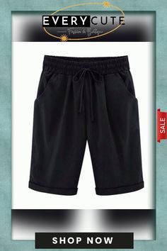 (??summer -48% Off??)elastic Waist Casual Comfy Summer Shorts Summer Leisure Shorts In Solid Color, Non-stretch Leisure Bottoms For Summer, Summer Leisure Baggy Pants, Baggy Bottoms For Leisure In Summer, Baggy Summer Bottoms For Leisure, Summer Baggy Bottoms For Leisure, Solid Color Bottoms For Summer Leisure, Solid Color Knee-length Shorts For Summer, Solid Color Knee-length Summer Shorts