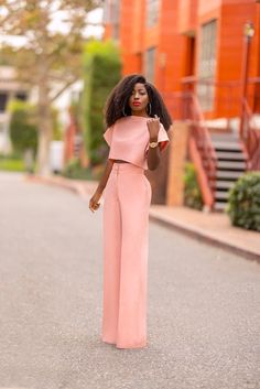 Two Piece Crop Top Pants Set, High Waisted Pants Outfit Curvy, Vintage Palazzo Pants, Classy Crop Top Outfits High Waist, 2 Piece Crop Top And Pants Outfit, High Waist Palazzo Pants Outfit, 2 Piece Outfit Set Pants Crop Tops, Pant Trouser And Top Styles, High Waisted Palazzo Pants Outfit