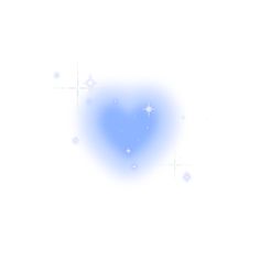 a blue heart shaped object with stars in the middle and snow flakes all around it