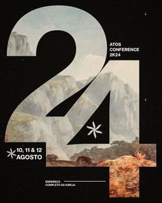 a poster with the number twenty two in it's center and mountains in the background