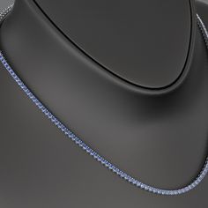 Embrace refined elegance with our Natural Blue Ombre Sapphire Tennis Necklace. This dainty, minimalist piece features a stunning gradient of natural sapphires, making it a unique and sophisticated addition to any jewelry collection. Perfect as a personalized gift for her, this necklace effortlessly combines modern style with timeless beauty. Crafted with meticulous attention to detail, it embodies the luxury and charm that Evara Jewelry is renowned for. 𝐅𝐞𝐚𝐭𝐮𝐫𝐞𝐬:• 𝐌𝐚𝐝𝐞 𝐭𝐨 𝐎𝐫𝐝𝐞? Luxury Sapphire Necklace With Prong Setting, Luxury Sapphire Necklace In Prong Setting, Elegant Blue Tennis Necklace As A Gift, Elegant Blue Tennis Necklace As Gift, Elegant Blue Tennis Necklace For Gift, Luxury Blue Necklace With Prong Setting, Elegant Single Strand Blue Jewelry, Elegant Blue Single Strand Jewelry, Blue Timeless Formal Necklace