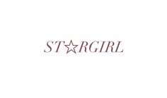 the stargirl logo is shown on a white background