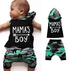 Product Title: Baby Boys Camo Printed Mamas Boy Sleeveless Hooded Top & Pants Baby Clothes In Keyword Tag: Unusual Baby Girl Clothes* Soft Feeling & Cozy Comfortable* Package Package Included: 1 Top + 1 Pants* Fabric & Fabric: Cotton, Polyester* Available for Machine Wash as well as TumbleDry* ImportedTop selling Baby Boys Camo Printed Mamas Boy Sleeveless Hooded Top Pants Wholesale Baby Clothes In Bulk ,Trendy and unique style, Fancy Fabric ,Solid color. This Baby Boys Camo Printed Mamas Boy Sl Playful Green Sleeveless Sets, Baby Boy Camo, Fancy Fabric, Hooded Top, Hooded Tops, Camo Print, Girl Clothes