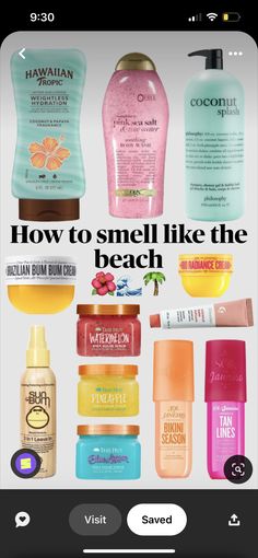 Smell Like The Beach, Skin Care Hacks, Perfect Skin Care Routine, Makijaż Smokey Eye, Skin Care Items, Bath And Body Care, Pretty Skin