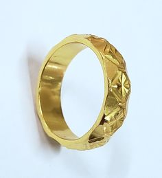 -PRODUCT TYPE - GOLD VERMEIL HEAVY RING -MATERIAL - SILVER -PURITY - 925 SILVER -TOTAL GRAM WEIGHT - 5.040 GRAMS -BAND WIDTH - 5 MM 18k Yellow Gold Vermeil Ring: This is one of the best pieces from our Statement collection. We have made this with 925 silver with great finishing. This ring gives royal touch. We bet! You won't regret after placing an order with us. Cheers and have a nice day! Anirudh Gems Store :- https://www.etsy.com/uk/shop/ANIRUDHGEMSStore?ref=search_shop_redirect We offer more Matte Gold 14k Gold Rings For Gift, Matte Gold 14k Rings For Gifts, Gold Engraved Ring With Polished Finish For Anniversary, Gold Engraved Ring Tarnish Resistant, Adjustable Gold Engraved Ring For Formal Occasions, Gold-plated Hallmarked Engraved Ring, Gold-plated Couple Rings For Promise, Gold Engraved Ring With Diamond Cut In Round Band, Gold Couple Rings With Diamond Cut In 14k Gold