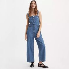 Drea Jumpsuit - Medium Wash | Levi's® US Getting Dressed, Levis Jeans, Jeans Denim, Kids Shop, Levi's, Overalls, Button Up, Jumpsuit, One Piece