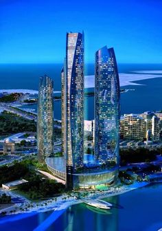 an artist's rendering of the new skyscrapers in miami, florida photo provided by real estate