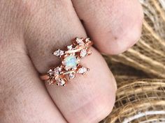 Opal Ring Opal Jewelry Dainty Ring Gemstone Ring Minimalist | Etsy Dainty Rose Gold Opal Ring For Wedding, Dainty Rose Gold Opal Jewelry, Dainty Rose Gold Opal Wedding Ring, Delicate Rose Gold Opal Jewelry, Delicate Adjustable Opal Wedding Ring, Rose Gold Opal Ring For Wedding, Rose Gold Pink Opal Jewelry For Wedding, Dainty Opal Ring In Rose Gold, Pink Opal Ring For Wedding