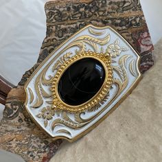 "Natural Black Onyx Belt Buckle - Western Style Belt Buckle - Cowboy Belt Buckle - Boho Belt Buckle: This western style belt buckle features a natural Black Onyx stone.  The stone is 40mm x 30mm (1 1/2\" x 1 1/4\").  The buckle is 3 1/2\" x 2 3/8\" and will work with a belt that is up to 1 3/4\" wide.  The belt buckle blank was made in the USA and purchased from our suppliers to hold our hand-crafted stones.  This Black Onyx stone was shaped and polished by hand in our workshop in Arizona.  This stone has a fantastic black color and few thin white stripes that really looks great in this buckle!  This is a one of kind buckle that you can be proud to own or to give as a present!  As with all our belt buckles, we will ship this buckle in an elegant gift box for no extra charge!  Note: The sil Western Bolo Tie, Cowboy Belt Buckles, Boho Belt, Cowboy Belt, Boho Belts, Western Belt Buckles, Great Western, Western Belt, Black Onyx Stone