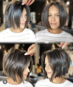 Short Align Bob Haircut, Bob For Round Face Short, Shattered Bob Medium, Thicken Fine Hair, Shaggy Bob Hairstyles, Chin Length Haircuts, Messy Haircut, Beautiful Human, Chin Length Bob