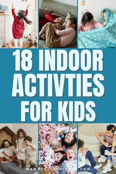 Are your kids bored and need something to do? Check out these 18 fun indoor activities & your kids will be entertained for hours. Also sharing ideas for kids indoor activities, indoor older kids activities, quiet indoor activities for kids, activities for kids toddlers indoor, indoor activities for kids age 7, kids activities indoor, indoor activities for kids no equipment, things to do when your babysitting kids indoor activities, things to do when your bored at home for kids indoor activities Activities To Do With Kids At Home, Inside Kids Activities, Easy Indoor Activities For Kids, Play Date Activities Indoor, Indoor Activities For Kids At Home, Fun Kids Activities, Kids Indoor Activities, Hot Day Activities For Kids Indoor Games, Easy Games For Kids Indoors