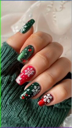 Red Christmas Nail, Christmas Nail Ideas, Milky Nails, Christmas Manicure, Red Christmas Nails, Christmas Gel, Festive Nail Art, Christmas Nails Easy, Christmas Gel Nails