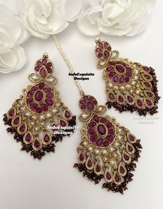 Premium Quality Kundan Meenakari Earrings and Tikka Set/ Indian Jewelry/ Bollywood Jewelry/ High Quality Jewelry/ All items are shipped from Brampton, Ontario, Canada. If you need your item by a certain day, please reach out to us for express delivery option before placing the order so that we can update the shipping for you. Standard shipping/delivery timeline Below are the estimated delivery times after the order is shipped/dispatched.  ---> USA delivery timeline * 3-6 business days to major u Remote Locations, Meenakari Earrings, Tikka Jewelry, Brampton Ontario, Bollywood Jewelry, Jhumka Earrings, Buy Handmade, Brass Jewelry, Ontario Canada