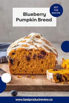 Blueberry Pumpkin Bread Blueberry Pumpkin, Dessert Pumpkin, Pumpkin Loaf, Blueberry Bread, Pumpkin Recipes Dessert, Pumpkin Bread Recipe, Spiced Pumpkin, Blueberry Recipes, Bread Machine Recipes