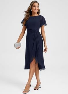 Cocktail Dress Over 50, Cocktail Dress Ideas, Dressing Over 50, Cocktail Dresses With Sleeves, Prom Dress Shoes, Chiffon Cocktail Dress, Plus Size Cocktail Dresses, Bridesmaid Ideas, Red Cocktail Dress