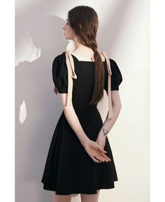 Get 10% off now! Buy cute fit and flare little black dress with strappy bubble sleeves high quality at affordable price online. Free shipping and pro custom service since 2009. Black Dress Fit, Cute Little Black Dress, Cute Fit, Formal Party, Style Dresses, Lovely Dresses, Custom Dresses, Gorgeous Dresses, I Dress