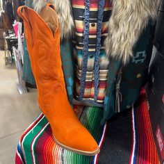 Constructed in a myriad of colors, the Dingo1969 Out West is the best of classic western design. Traditional styling, fashion snip toe and western heel complete the look. Foot: Suede Leather, Shaft Height: 13", Heel Height: 2", Insole: Hinged Cushion Insole, Toe Shape: Snip, Outsole: Rubber Cowgirls Boots, Jewelry Travel Bag, Dingo Boots, Styling Fashion, Out West, Western Design, Vintage Havana, Silver Shoes, Black Star