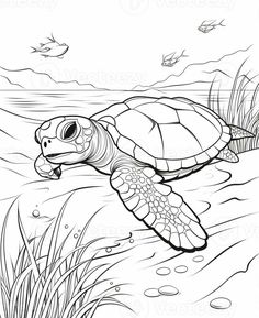 a turtle swimming in the ocean coloring pages. generative ai. Dolphin Silhouette, Ocean Coloring Pages, Swimming In The Ocean, Turtle Swimming, Gray Scale, Art Fish, Acrylic Painting For Beginners, A Turtle, In The Ocean