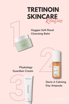 About to start your Tretinoin journey? Create your own gentle routine, and take it slowly! It can be scary to venture out on this journey but trust me—your skin in ten years will thank you! Skincare Step By Step, Skincare Newsletter, 3 Step Skincare, Skincare Design, Skincare Step, Skincare Steps, Skincare Ideas