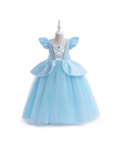 Get 10% off now! Buy children sky blue princess ballgown cosplay party dress at cheap price online. Free stable shipping and pro custom service since 2009. Princess Ballgown, Girls Ball Gown, Girls Tulle Dress, 파티 드레스, Puff Dress, Birthday Girl Dress, Girls Formal Dresses, Kawaii Dress, Dress Up Costumes