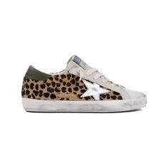 82703 GOLDEN GOOSE  SNEAKERS SUPER STAR IN LEOPARD-PRINT PONY SKIN Golden Goose Superstar, Fall Winter 2024, Sneakers For Women, Leather Cap, Super Star, Boot Pumps, Goat Leather, Sneaker Heels, Winter 2024