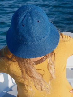 Unleash your inner Girl from Ipanema in this beach hat inspired by a Bossa Nova record cover. 100% Cotton One size fits most Manufactured at a socially and environmentally responsible factory Girl From Ipanema, Indigo Denim, Bossa Nova, Beach Hat, Bucket Hat, Hats