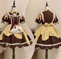 Honey Bear, Maid Outfit, Kawaii Dress, Poses References, Fancy Outfits, Fantasy Clothing