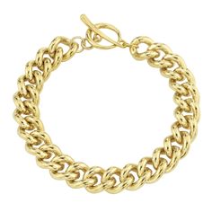 Thin Palma Bracelet - Gabriela Artigas Classic Metal Bracelet With Chunky Chain, Classic Gold Bracelet With Solid Link, Classic Chain Link Gold Bracelet, Classic Gold Bracelet With Solid Link Construction, Classic Gold Bracelet With Adjustable Chain, Classic Round Chain Bracelet With Solid Links, Classic Charm Bracelet For Formal Occasions, Classic Chunky Chain Bracelet, Classic Metal Chain Bracelet With Chunky Chain