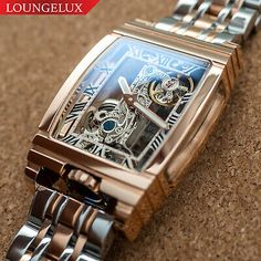 Find many great new & used options and get the best deals for Mens Rose Gold Bridge Manual Mechanical Watch - Stainless Steel DIASTERIA 1688W at the best online prices at eBay! Free shipping for many products! Elegant Rose Gold Watch Accessories With Analog Display, Rose Gold Watch With Skeleton Dial And Rectangular Shape, Rose Gold Watches With Skeleton Rectangular Dial, Rose Gold Analog Watch Accessories With Rectangular Dial, Rose Gold Rectangular Watch With Skeleton Dial, Rose Gold Watch Accessories With Rectangular Dial, Rose Gold Automatic Watch As Gift, Rose Gold Automatic Watch As A Gift, Rose Gold Automatic Watch Gift