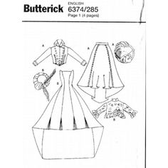 the sewing pattern for a dress and jacket