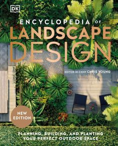 the book cover for the encyclopedia of landscape design