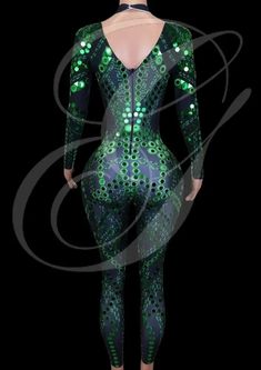 IMPORTANT! Our party wear is made to order. Please allow up to ~20-25 calendar days for production plus 3-7 days for shipping. Green High Stretch Bodysuit For Party, Green Fitted Bodysuit For Party, Green Stretch Bodysuit For Party, Fitted Green Bottoms For Club, Fitted Green Bodysuit For Night Out, Green Fitted Party Bottoms, Fitted Green Bottoms For Party, Green Fitted Bottoms For Party, Fitted Green Bottoms For Party Season