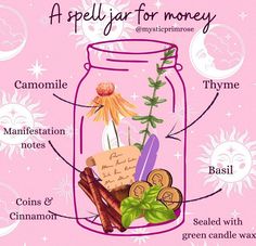 Money Spell Jar, Money Candle Spell, Goddess Magick, Instagram Money, Money Spell, Teen Witch, Magic Spell Book