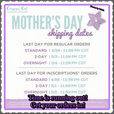 Don't forget to get your Origami Owl Jewelry Orders in! Order @ http://www.triciagallagher.origamiowl.com/ New Mothers