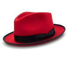 Red 2 ½ Wide Brim Wool Felt Hat Dobbs Hats, Homburg Hat, Wide Brim Felt Hat, Popular Hats, Mens Hats Fashion, Fedora Hat Men, Flat Caps, Mens Hats, Hats Fashion