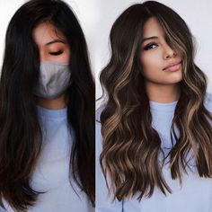 Summer Burnett Balayage, Edgy Hair, Brown Hair With Highlights, Hair Inspiration Color