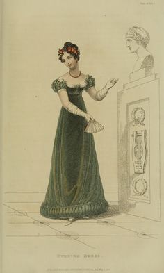 EKDuncan - My Fanciful Muse: Regency Era Fashions - Ackermann's Repository 1823 1820s Fashion, Regency Gown, Regency Era Fashion, Era Fashion, 1800s Fashion, Regency Dress, Regency Fashion, Georgian Era, 19th Century Fashion