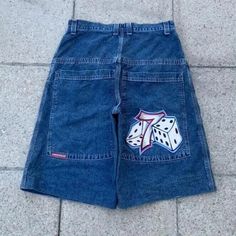 Shipping: Worldwide Express Shipping AvailableDelivery time: 7-15Days Fast ShippingReturns: Fast refund, 100% Money Back Guarantee. Basketball Shorts Women Outfit, Jnco Shorts, Vintage Punk Fashion, Baggy Denim Shorts, Mens Gym Shorts, Denim Pants Fashion, Y2k Harajuku, Mens Jean Shorts, Vintage Denim Shorts