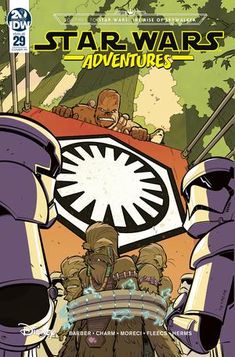 the cover to star wars adventures