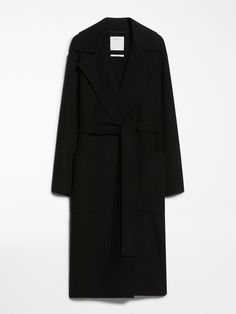 Find MAX MARA Belted Coat on Editorialist. Coat in double-sided pure-wool drap, with generous lapel collar. Double-breasted wraparound construction, with a wide belt that defines the silhouette. Oversized patch pockets on the sides and a centre-back vent complete the garment. Hand sewn. Formal Wool Coat With Belted Cuffs And Lapel Collar, Formal Wool Coat With Belted Cuffs And Notch Lapel, Luxury Belted Wool Coat For Formal Occasions, Formal Belted Wool Coat With Notch Lapel, Belted Lapel Collar Outerwear For Formal Occasions, Black Wool Coat With Belted Cuffs For Work, Belted Wool Coat With Lapel Collar For Work, Business Wool Coat With Belted Lapel Collar, Formal Wool Coat With Belted Cuffs