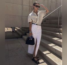 Great shopping ideas for Zara Z1975 Denim Midi Skirt With Slit White Size XS M L 6164/152 New, Clothing White Denim Midi Skirt Outfit, Long White Denim Skirt Outfit, White Denim Skirt Outfit, Denim Midi Skirt Outfit, Denim Skirt Outfit, Midi Skirt Outfit, Denim Skirt Outfits, White Denim Skirt, Denim Midi Skirt