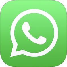 the green and white icon for whatsapp with an image of a phone on it